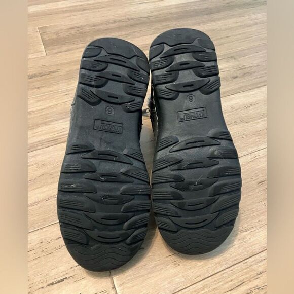 Khombu gray lined  side zip fur cuff women’s winter boots. Size 8 - Picture 6 of 8